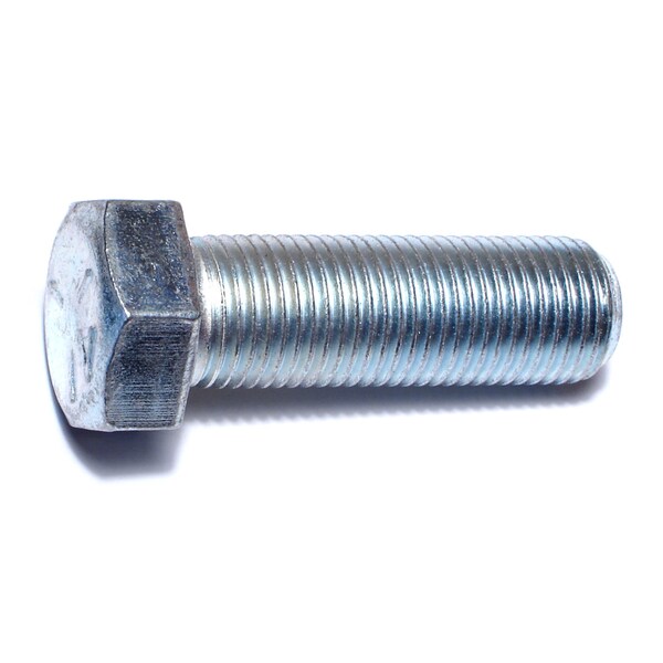 Midwest Fastener Grade 5, 9/16"-18 Hex Head Cap Screw, Zinc Plated Steel, 1-3/4 in L, 4 PK 63164 - main
